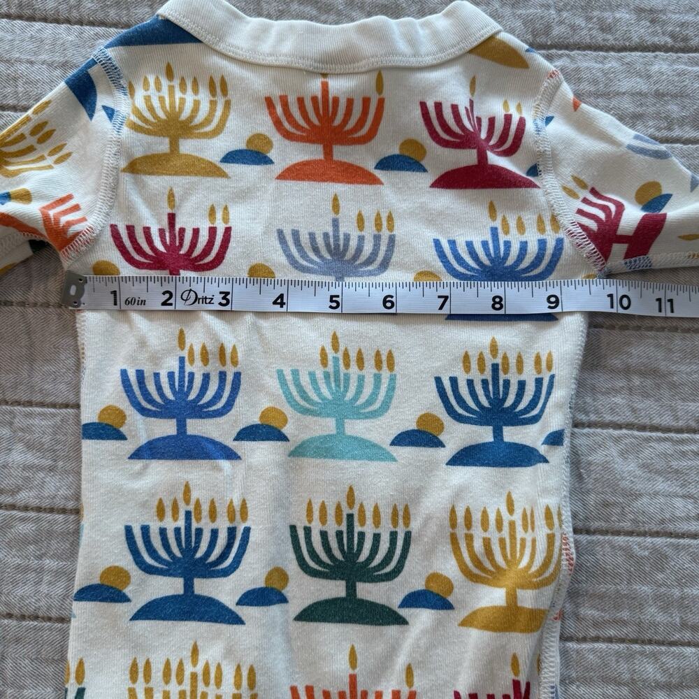 Hanna Andersson Kids Pajamas 3T Holiday Long John Rainbow Hanukkah NWOT - Picture 10 of 15